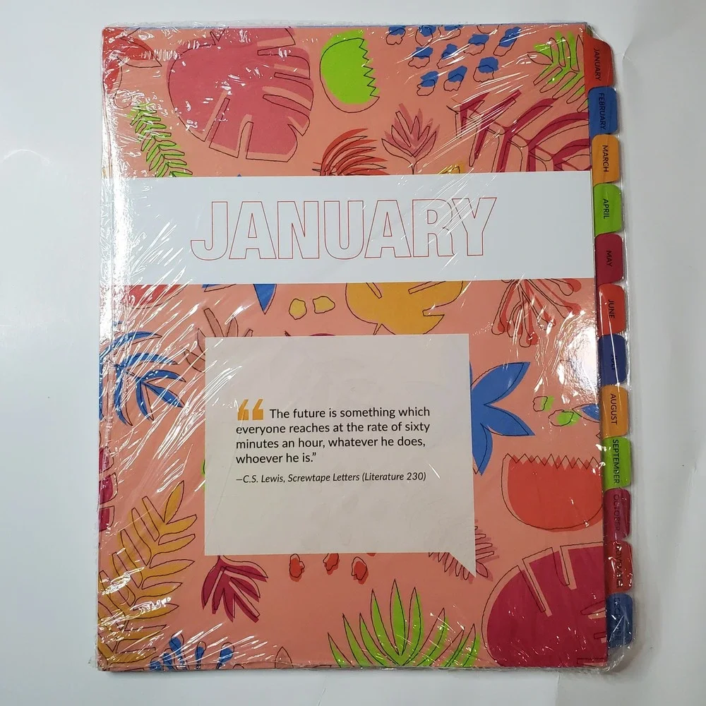 Sonlight Homeschool Planner Undated Academic Organizer Tropical Floral New